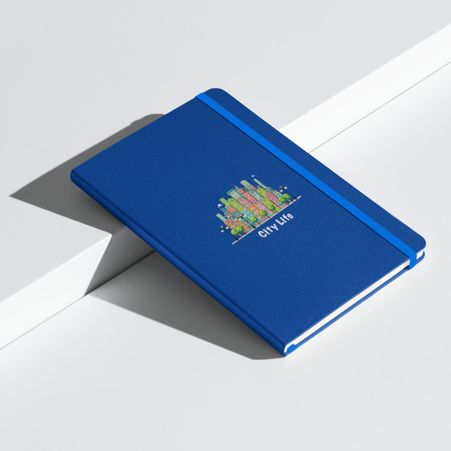 Cityscape Hardcover Journal | Urban Art Cover, Lined Cream Paper & Ribbon Marker