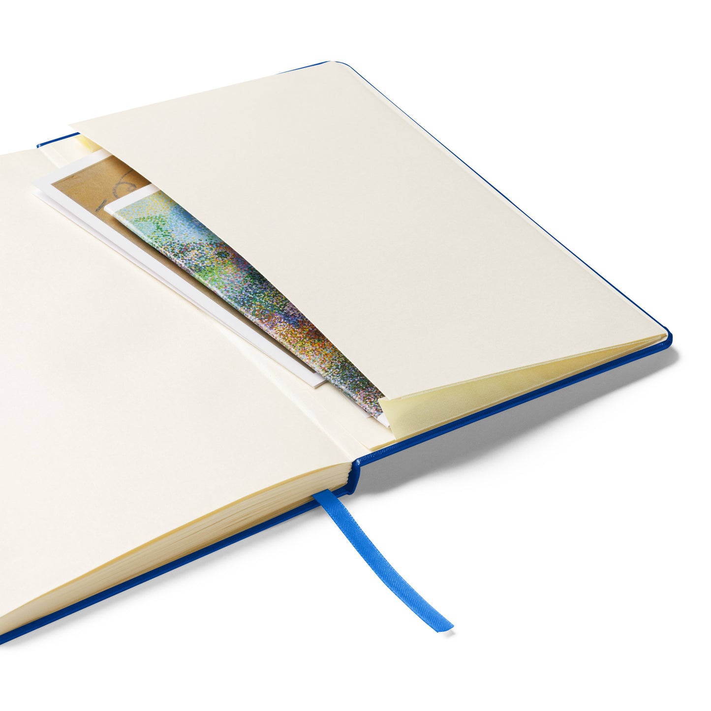 Blue Whale Hardcover Notebook - Hand-Painted Bubble Art for Journaling