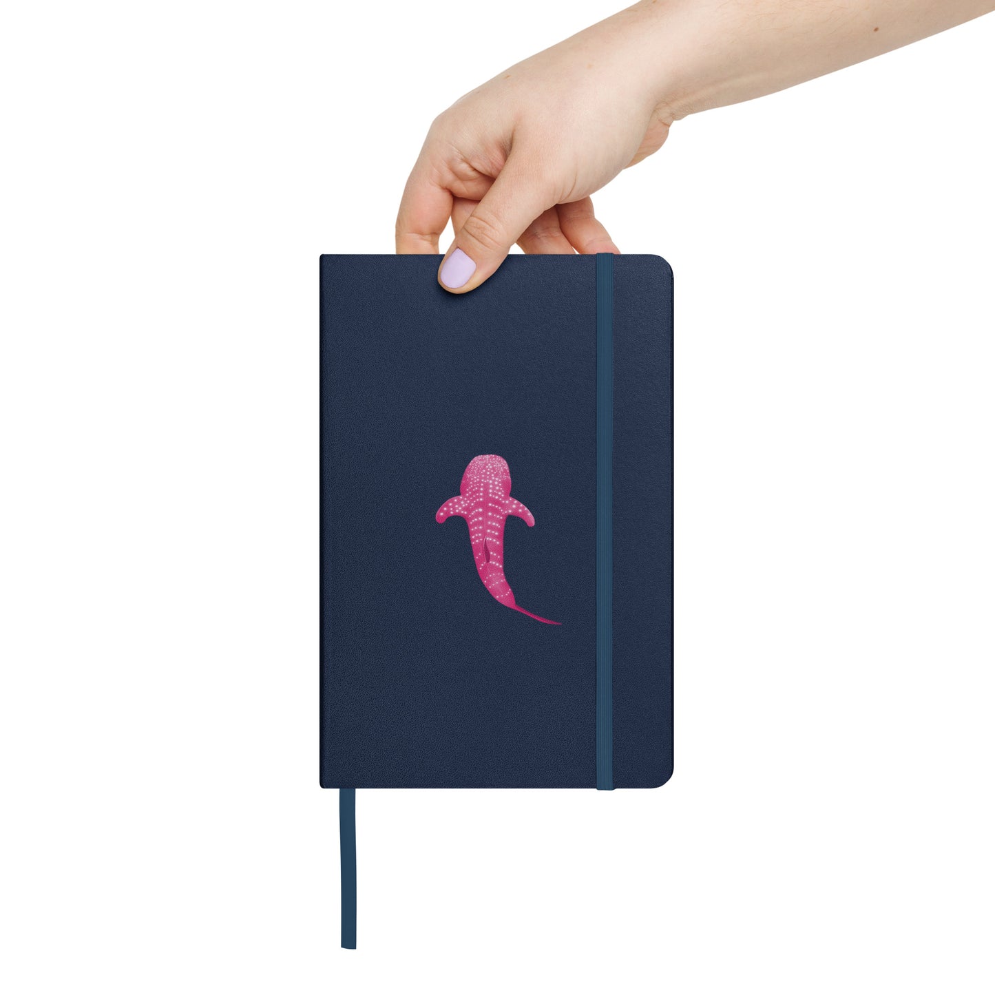 Pink Whale Shark Art Hardcover Notebook - Perfect for Journaling, Creative Writing, Vision Boards, Artwork, & Ideas - Unique Gift