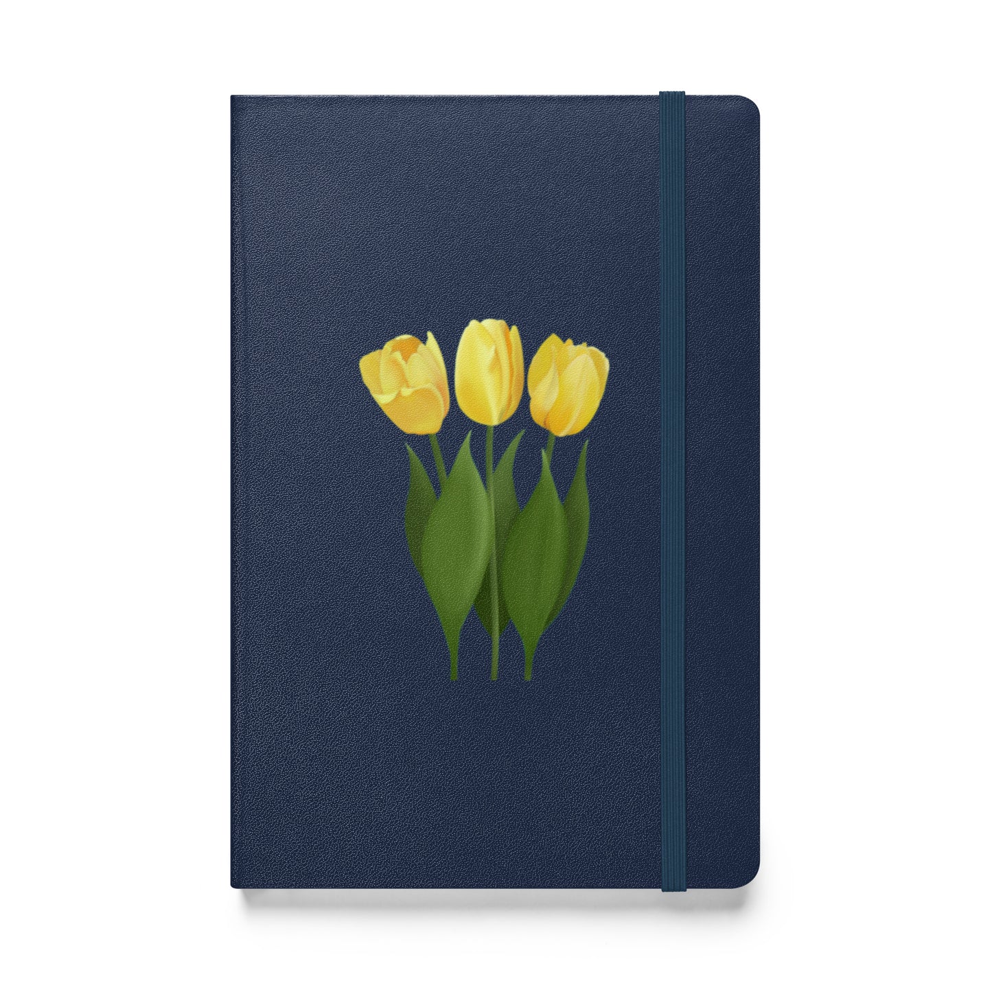 Yellow Tulips Hardcover Notebook – Floral Journal with Cream Lined Pages