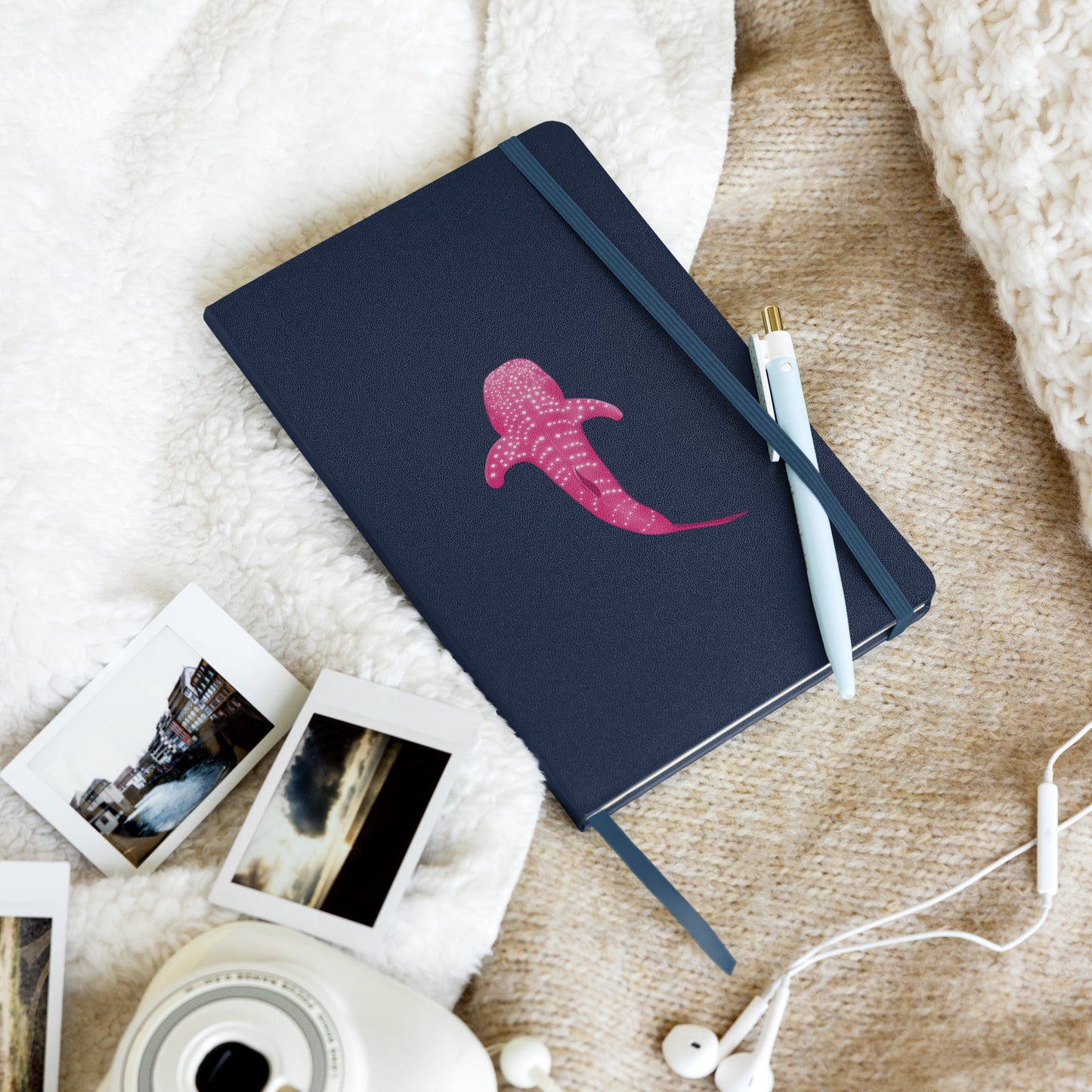 Pink Whale Shark Hardcover Notebook: Ocean Journal for Writing & Art