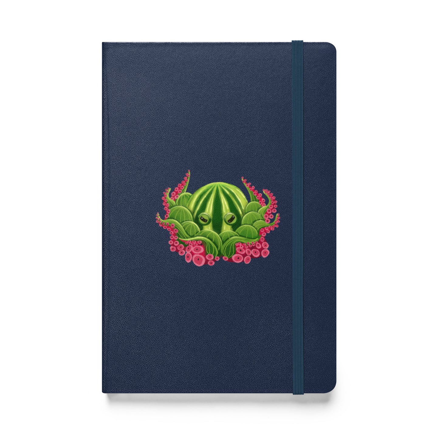 Octopus Hardcover Journal | Whimsical Ocean Art, Lined Cream Paper & Ribbon Marker
