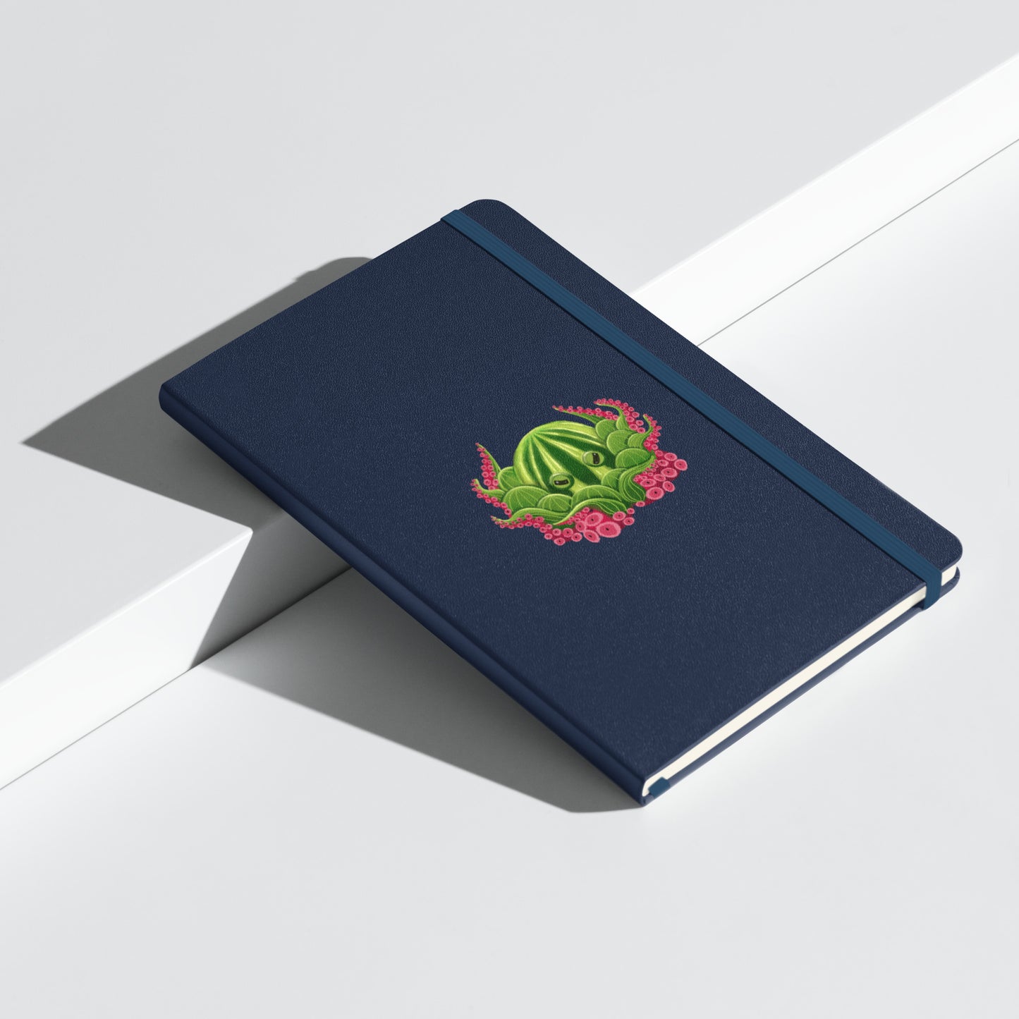 Octopus Hardcover Journal | Whimsical Ocean Art, Lined Cream Paper & Ribbon Marker