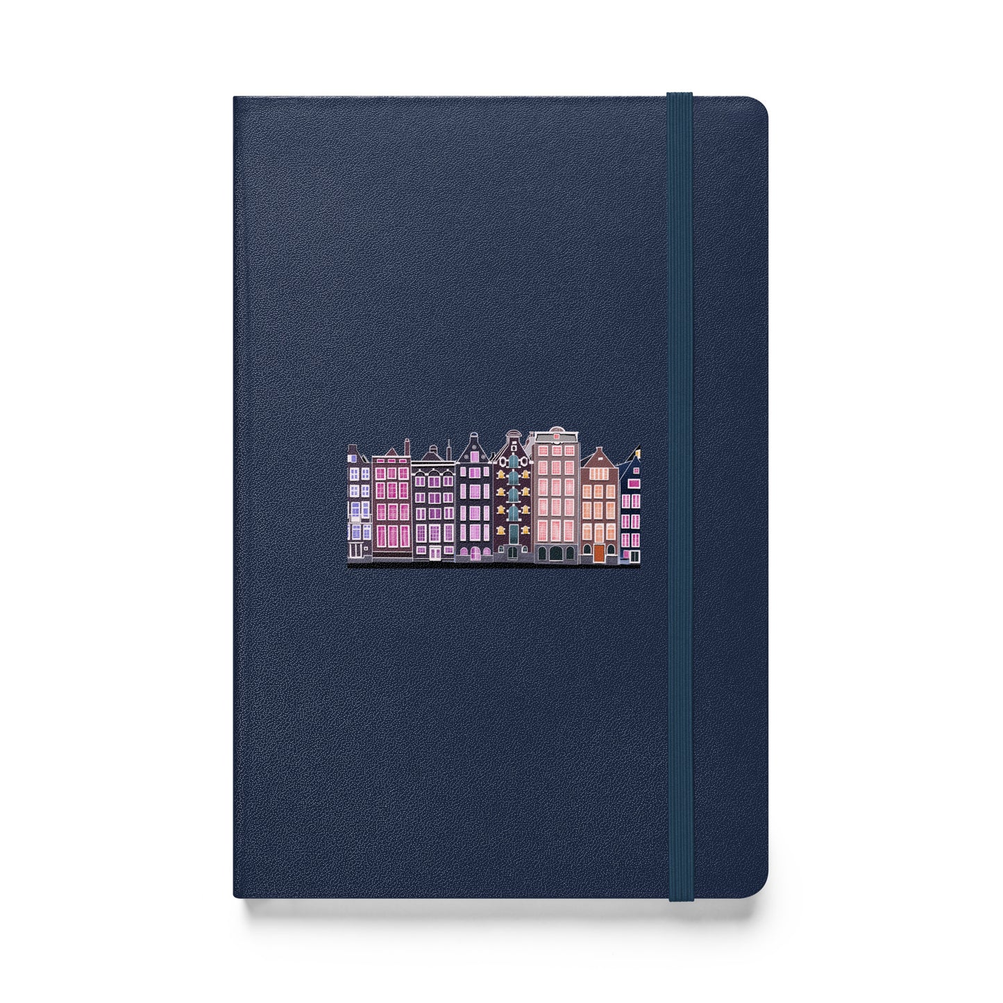 Amsterdam Illustration Hardcover Journal | Lined Cream Paper, Elastic Closure & Ribbon Marker