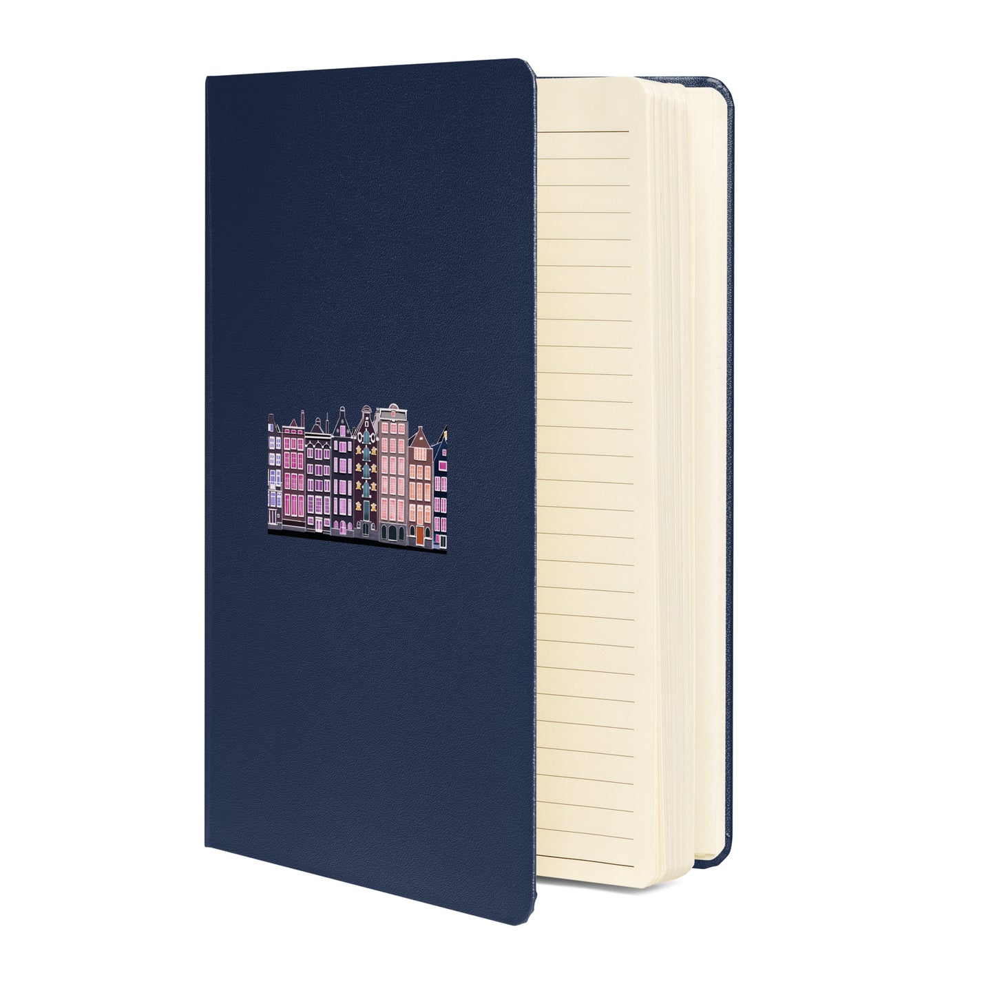 Amsterdam Illustration Hardcover Journal | Lined Cream Paper, Elastic Closure & Ribbon Marker