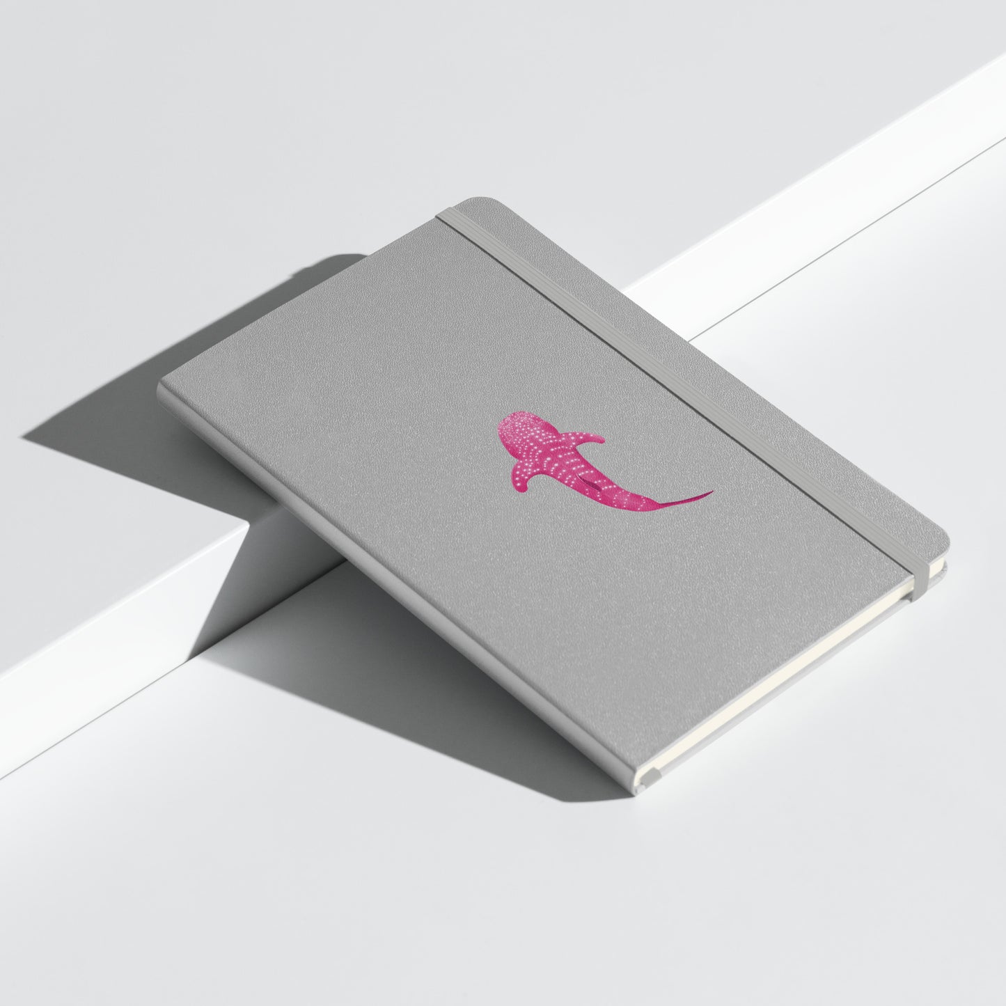 Pink Whale Shark Art Hardcover Notebook - Perfect for Journaling, Creative Writing, Vision Boards, Artwork, & Ideas - Unique Gift