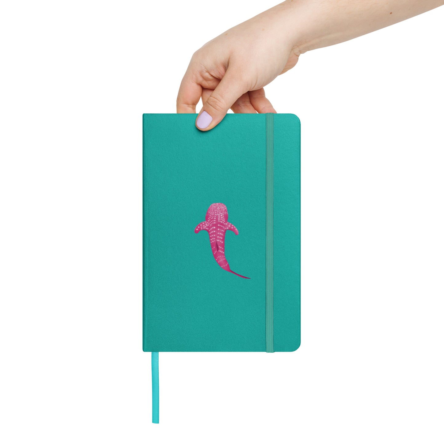 Pink Whale Shark Art Hardcover Notebook - Perfect for Journaling, Creative Writing, Vision Boards, Artwork, & Ideas - Unique Gift