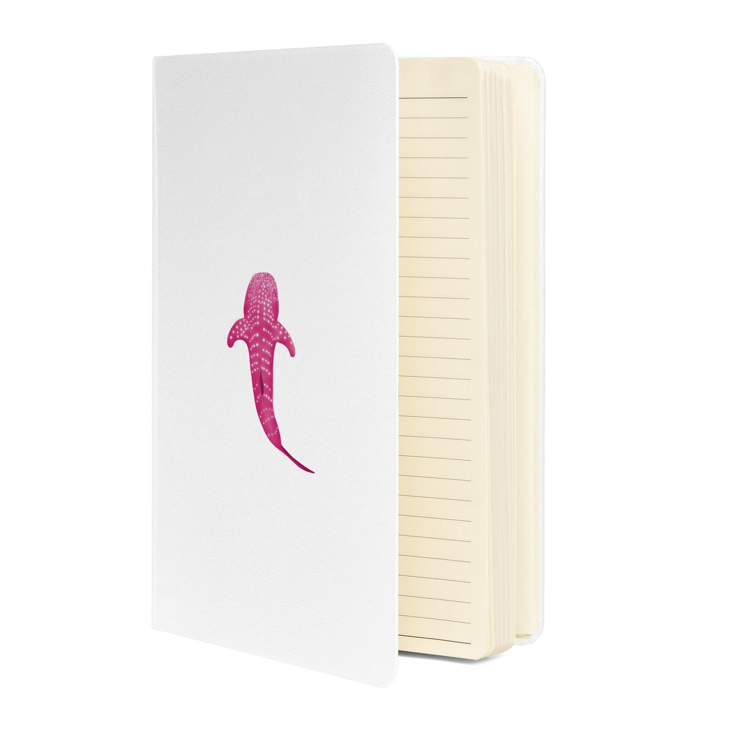 Pink Whale Shark Art Hardcover Notebook - Perfect for Journaling, Creative Writing, Vision Boards, Artwork, & Ideas - Unique Gift