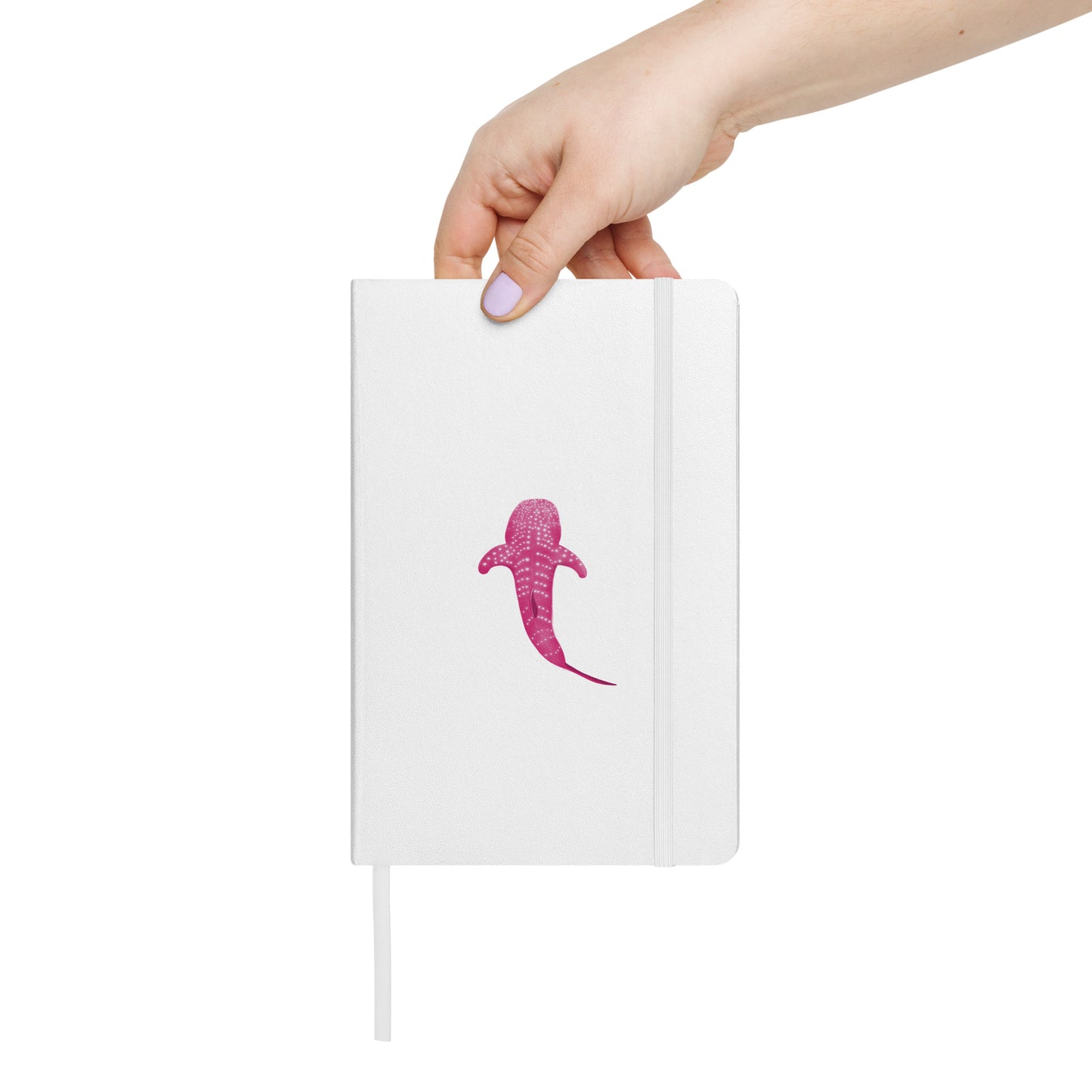 Pink Whale Shark Art Hardcover Notebook - Perfect for Journaling, Creative Writing, Vision Boards, Artwork, & Ideas - Unique Gift