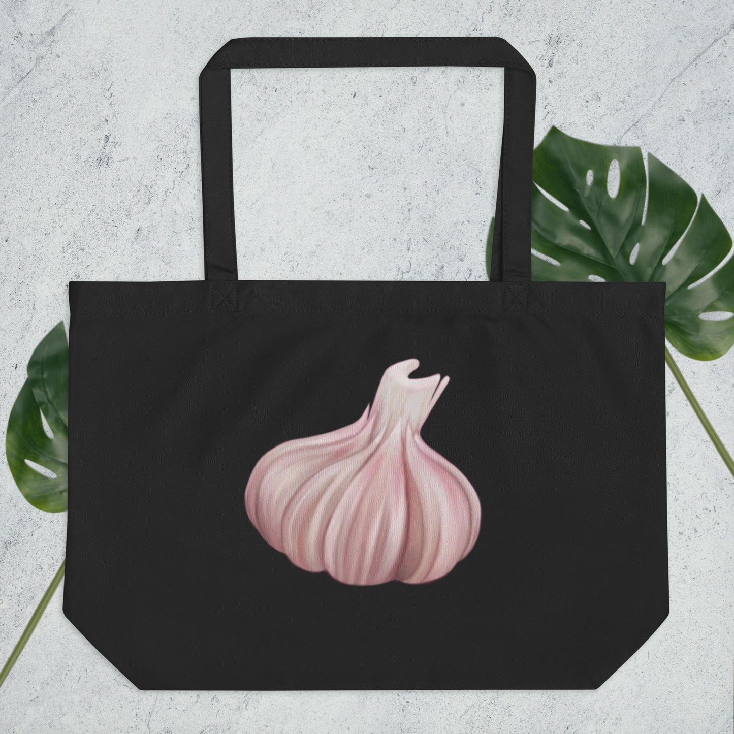 Garlic Bulb Organic Cotton Tote Bag: Eco-Friendly Groceries & Travel
