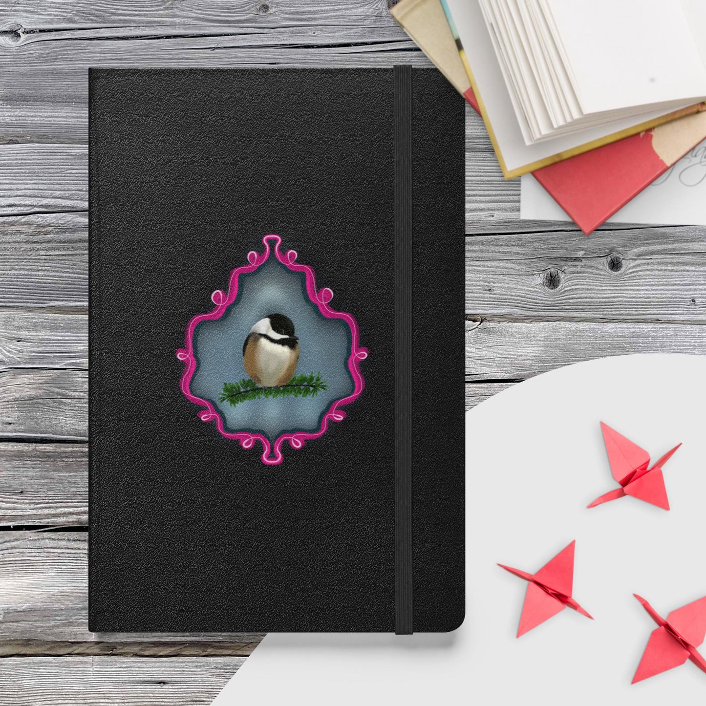 Chickadee Hardcover Notebook – Wildlife Journal with Cream Lined Pages