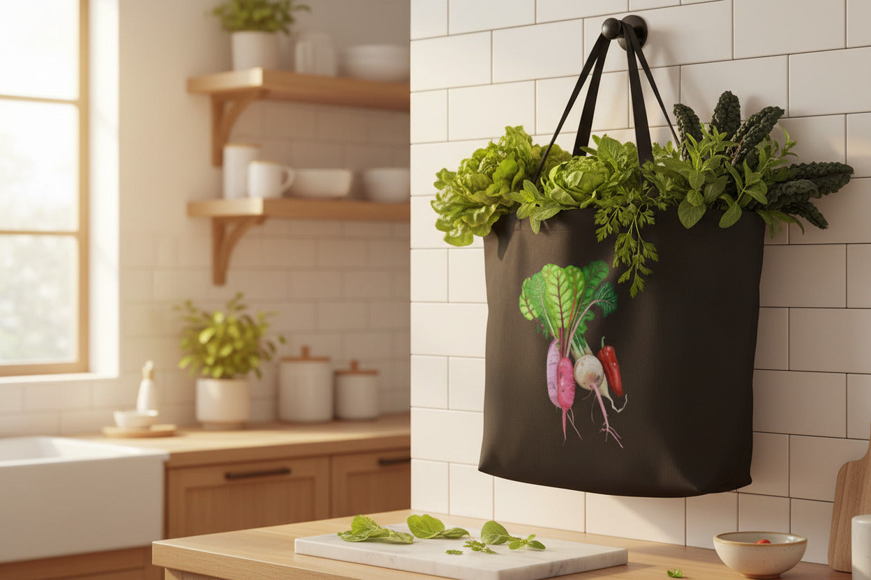 Organic Cotton Tote Bag — Nature-Inspired Wildlife Art Carry-All