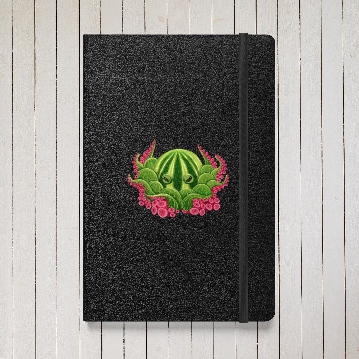 Octopus Hardcover Journal | Whimsical Ocean Art, Lined Cream Paper & Ribbon Marker