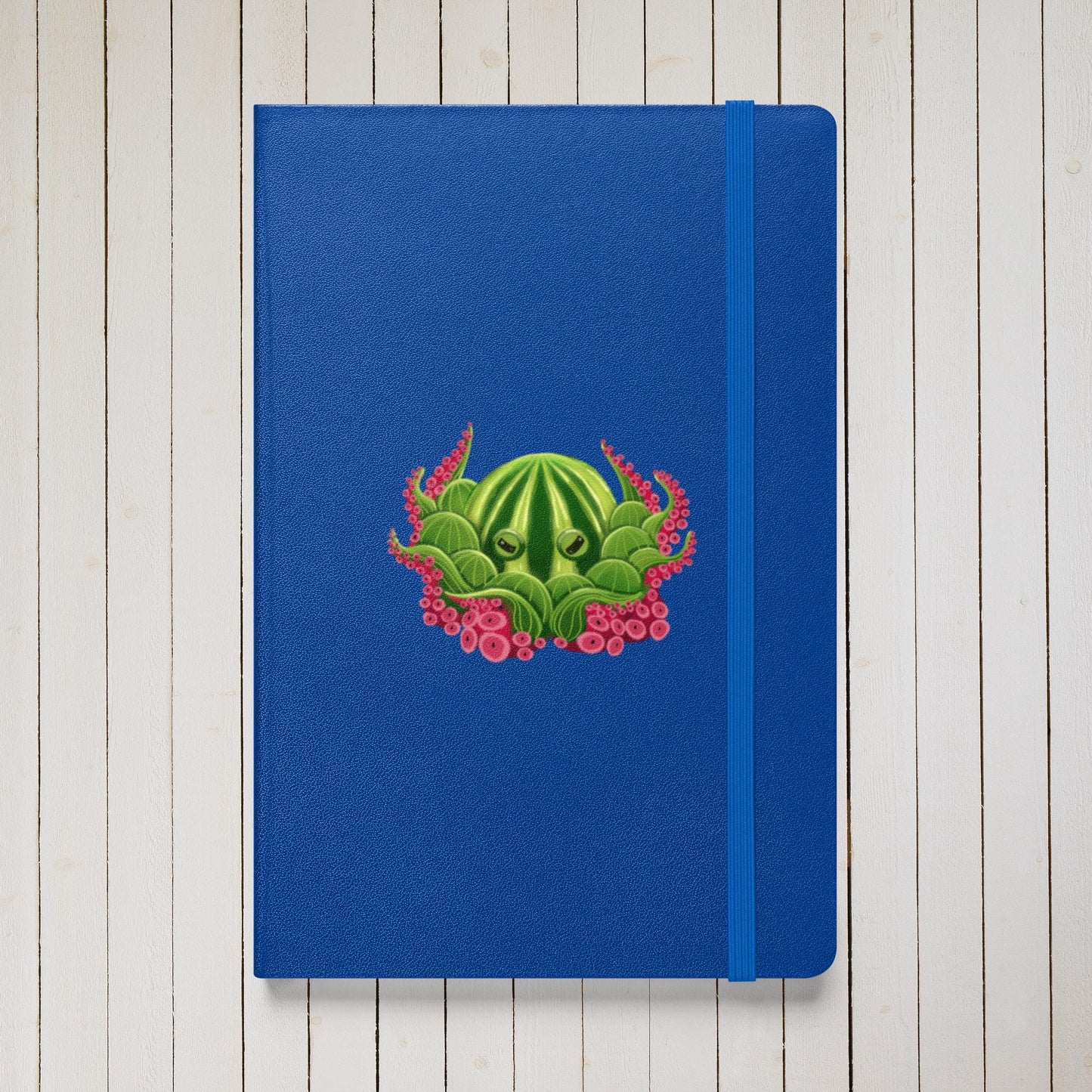 Octopus Hardcover Journal | Whimsical Ocean Art, Lined Cream Paper & Ribbon Marker