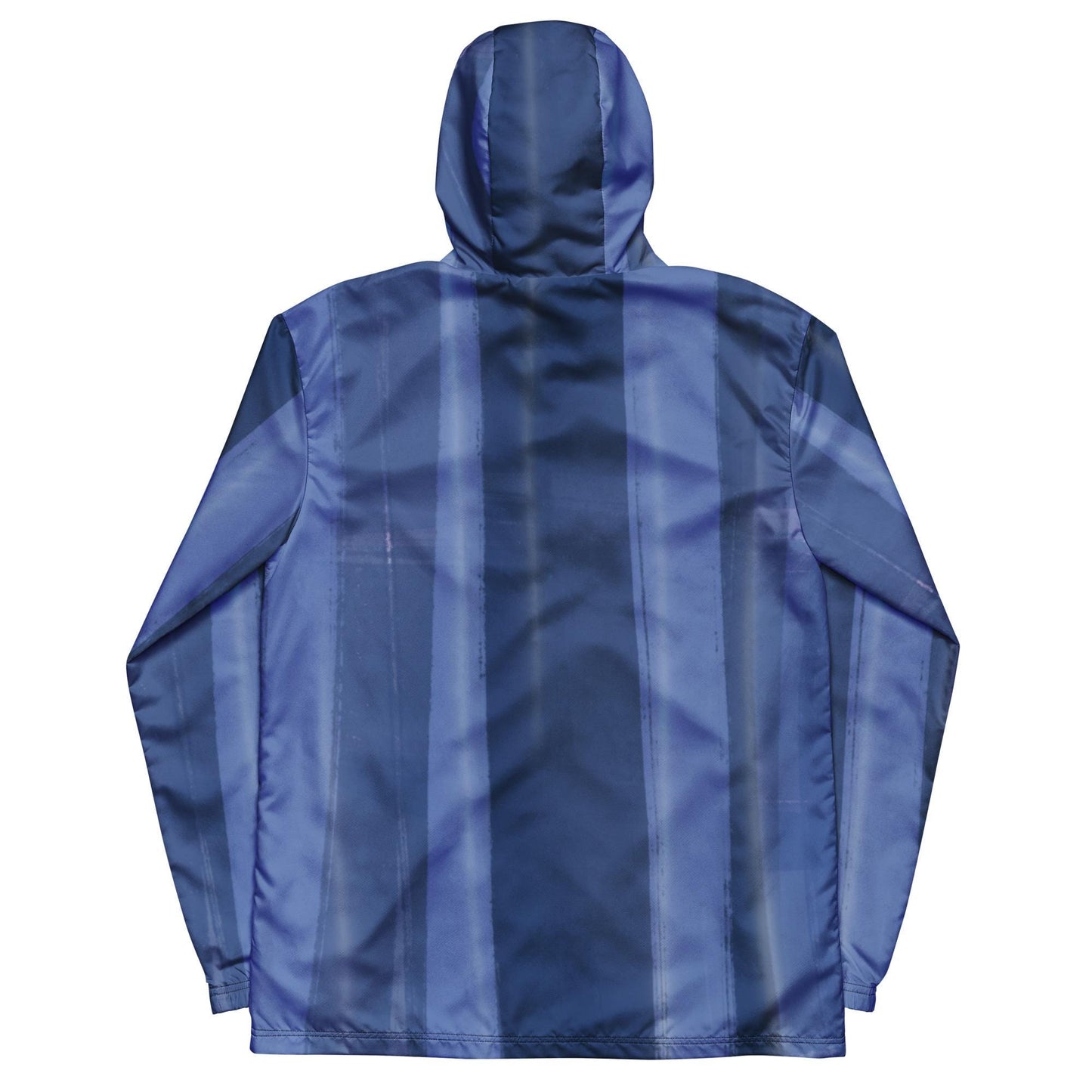 Blue and Indigo Water-Resistant Windbreaker: Men's Lightweight Mesh-Lined Jacket