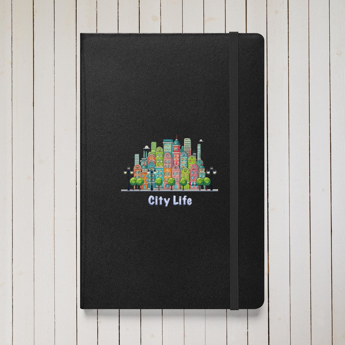 Cityscape Notebook: Digital Art Cover, Lined Pages