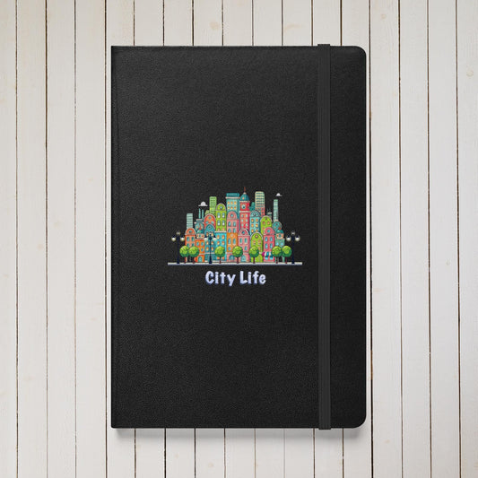 Cityscape Notebook: Digital Art Cover, Lined Pages