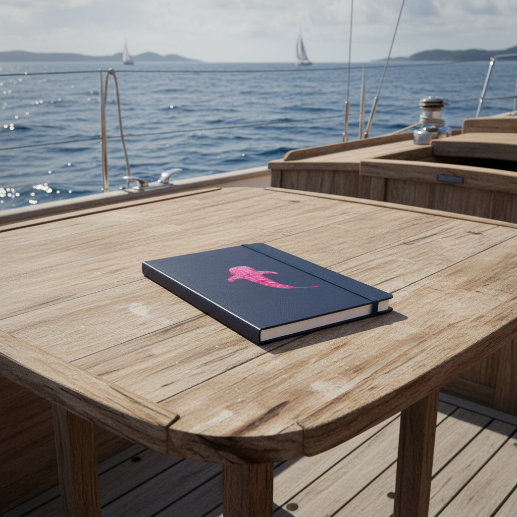 Pink Whale Shark Hardcover Notebook: Ocean Journal for Writing & Art