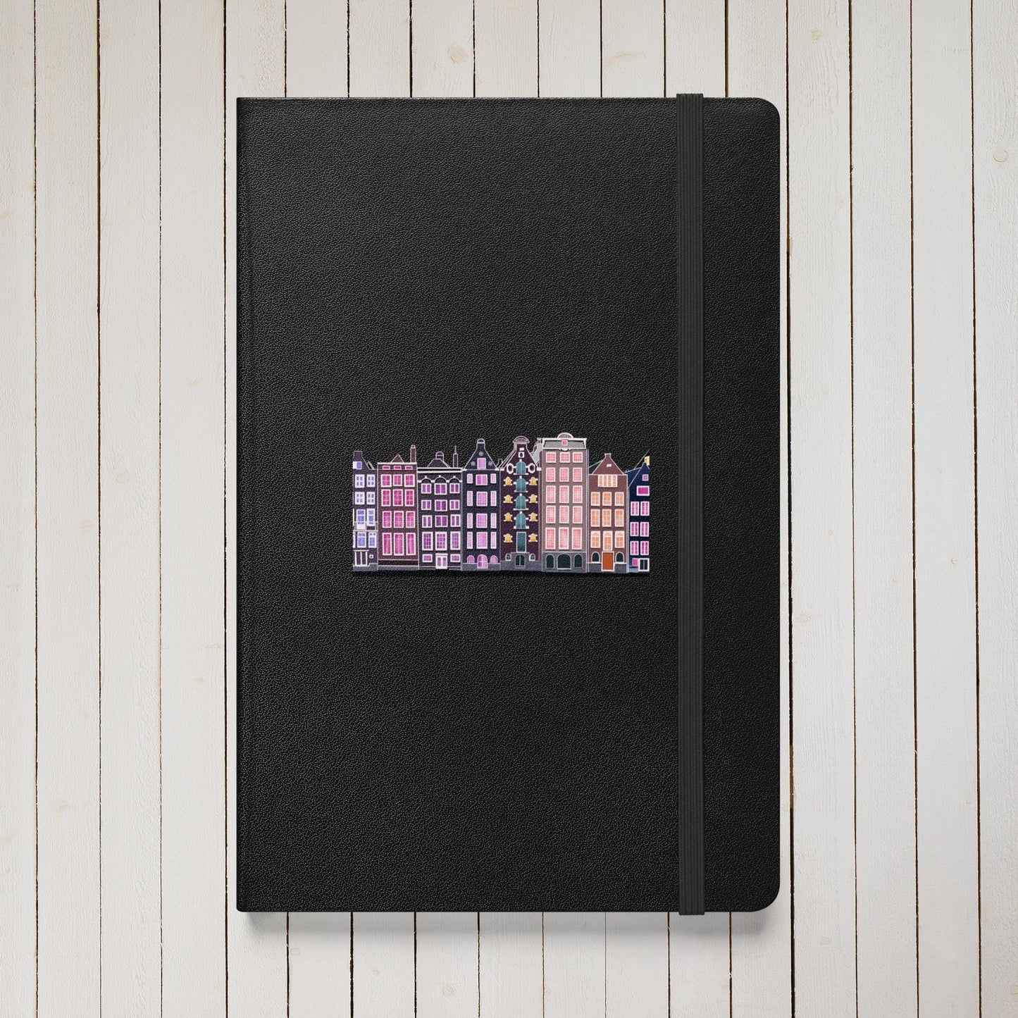Amsterdam Illustration Hardcover Journal | Lined Cream Paper, Elastic Closure & Ribbon Marker