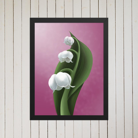 Lily of the Valley Art Print – Hand-Painted Botanical Wall Art