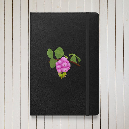 Pink Snowberries Hardcover Journal: Botanical Art Sketchbook Gift