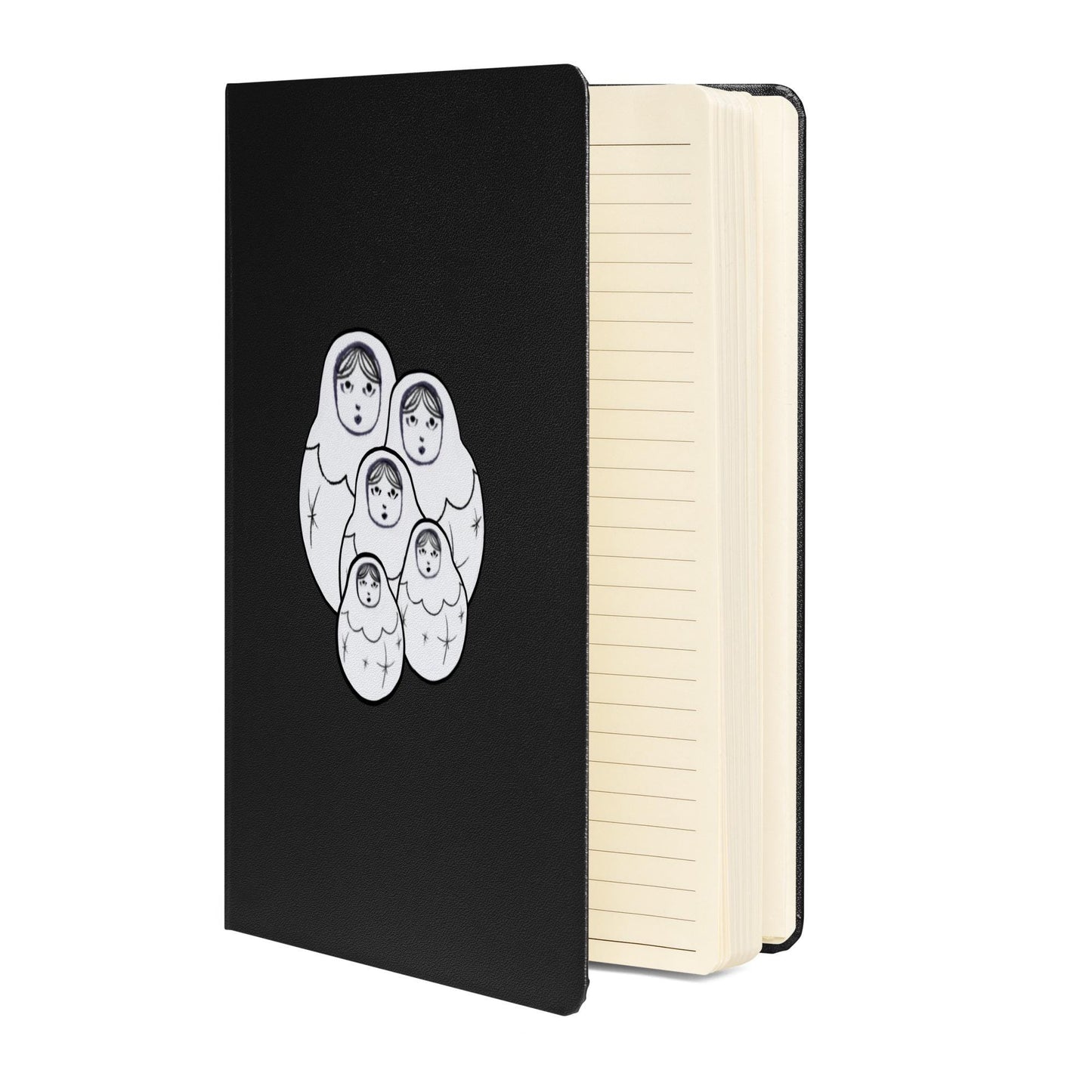 Matryoshka Nesting Dolls Hardcover Notebook – Whimsical Folk Art Journal