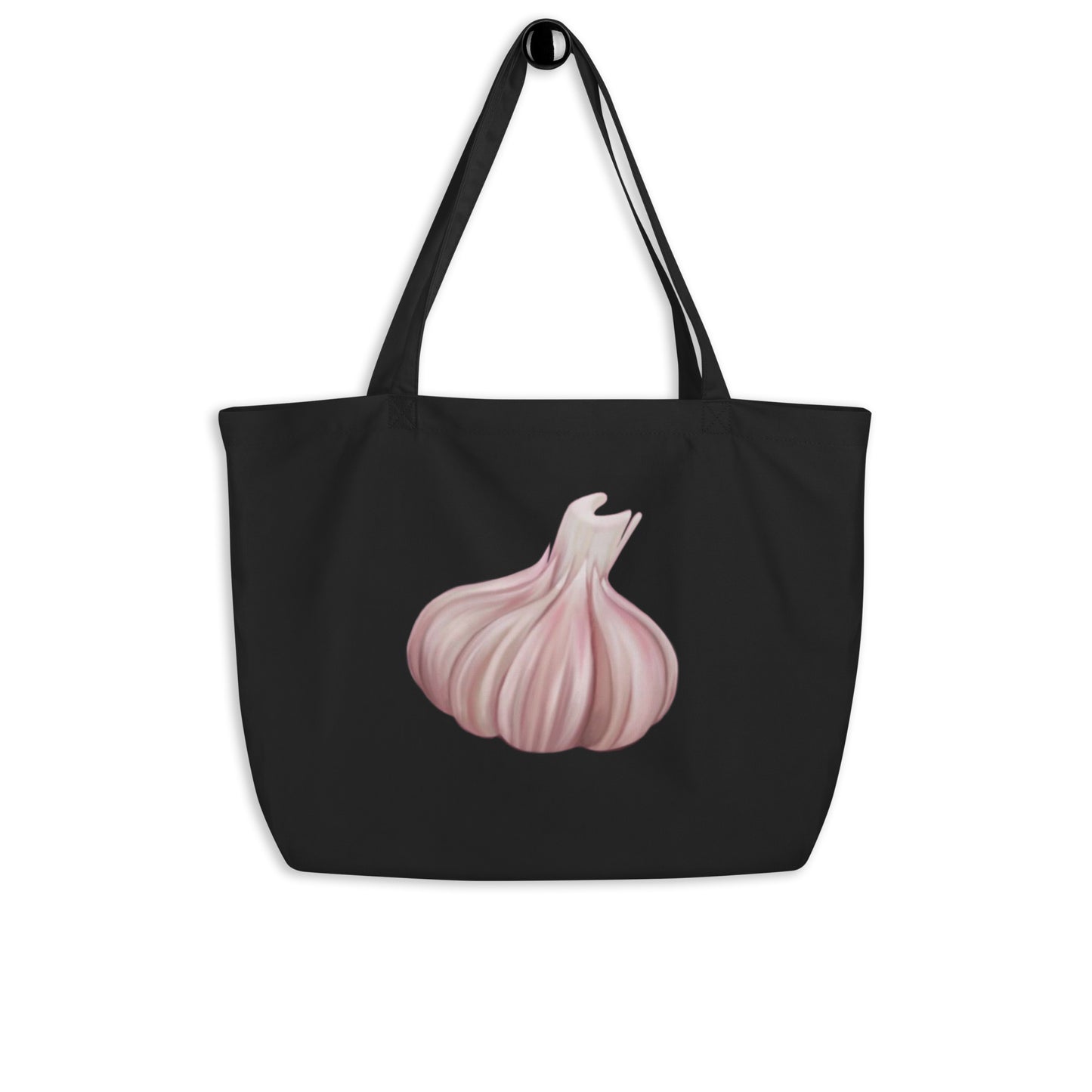 Garlic Bulb Large Organic Cotton Tote Bag | Eco-Friendly & Reusable