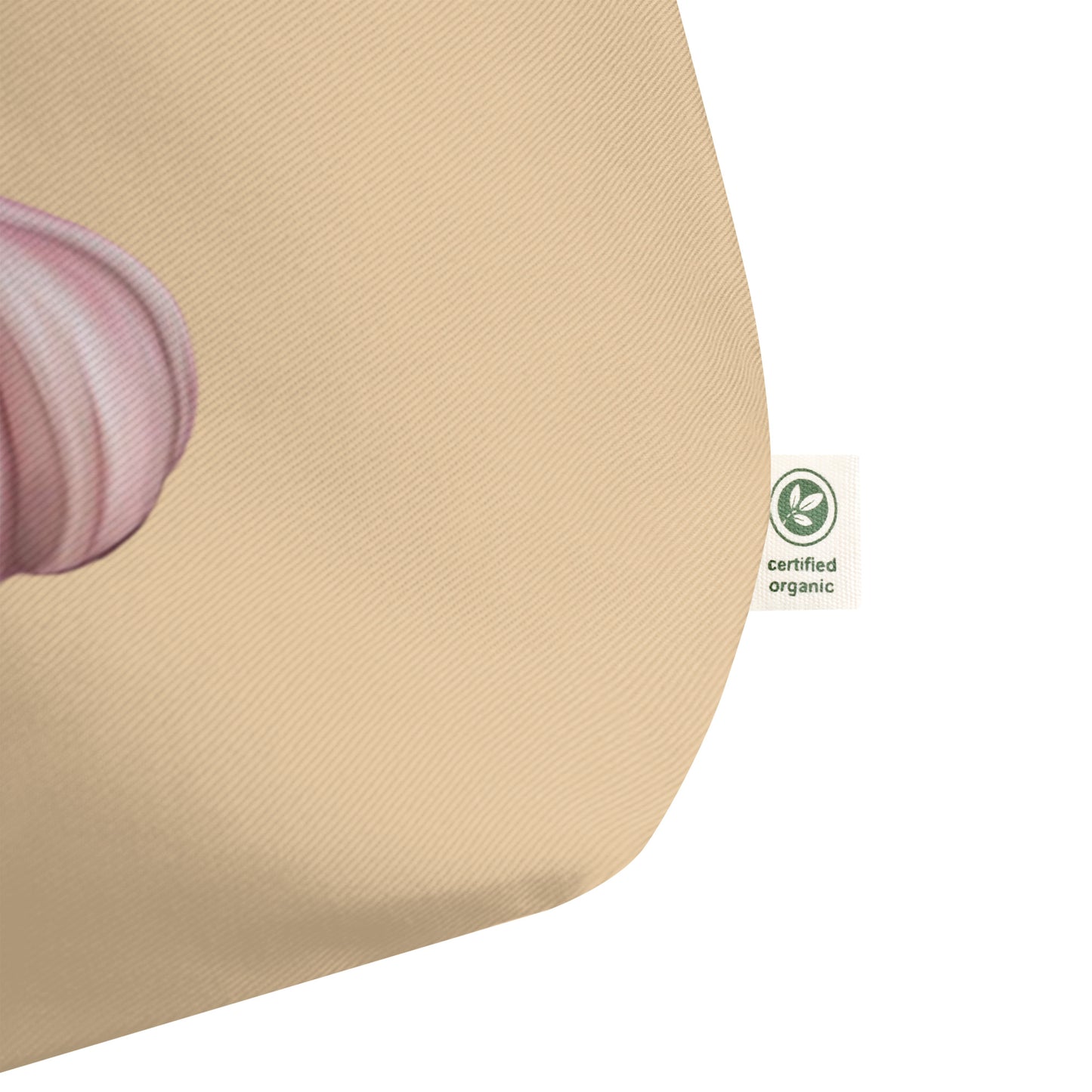 Garlic Bulb Large Organic Cotton Tote Bag | Eco-Friendly & Reusable